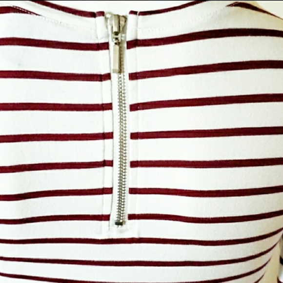 Forever 21 Red & White striped dress size small - Picture 6 of 9